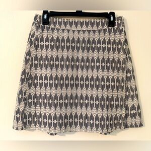 Ripskirt Hawaii Midi Black and Cream